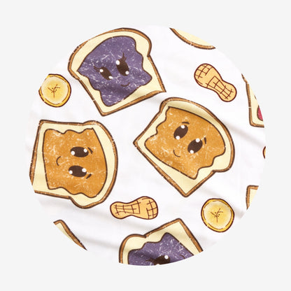 Peanut Butter Jelly Time Minky Luxette Patoo® Blanket