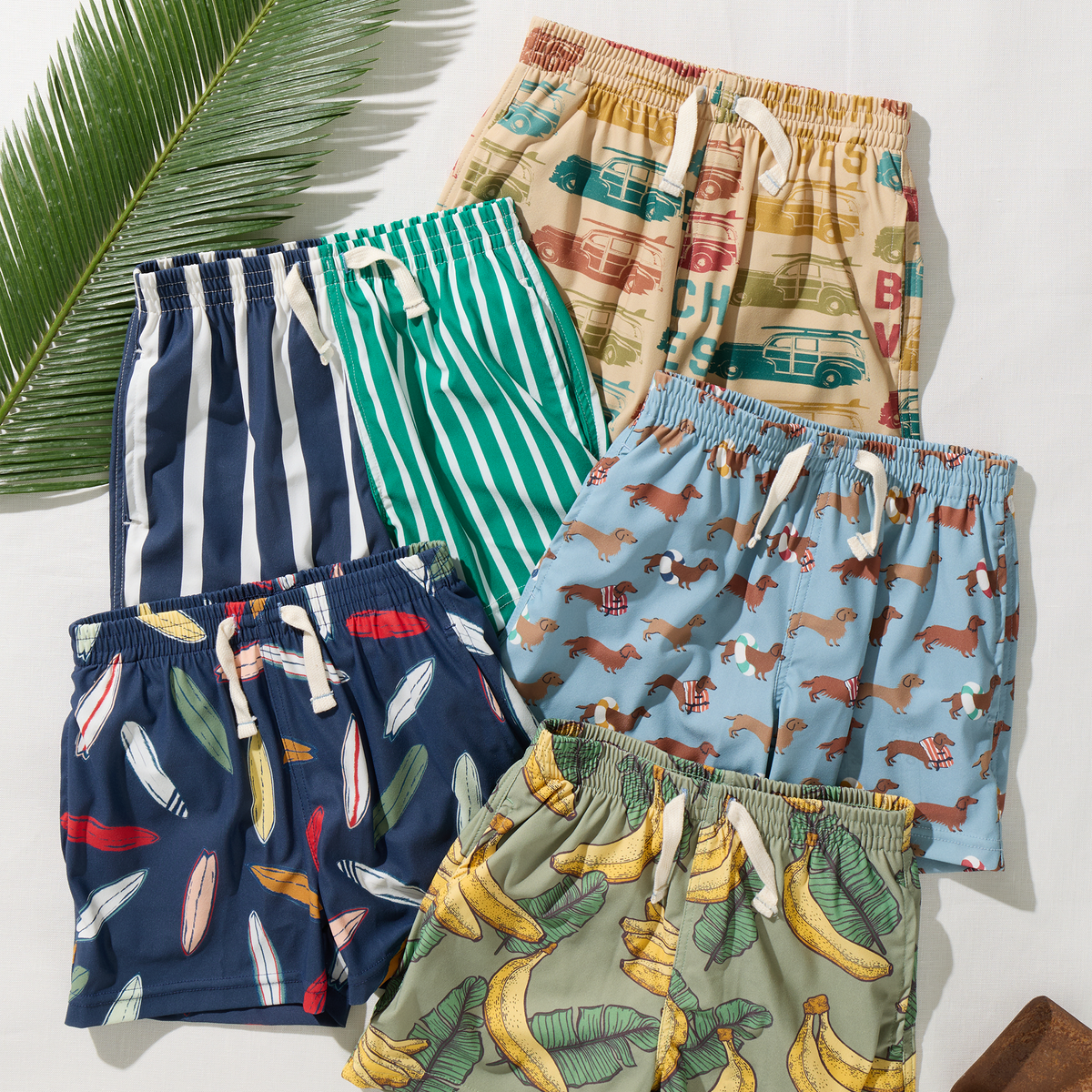Baby Boys Swim Trunk - Navy Surfboard