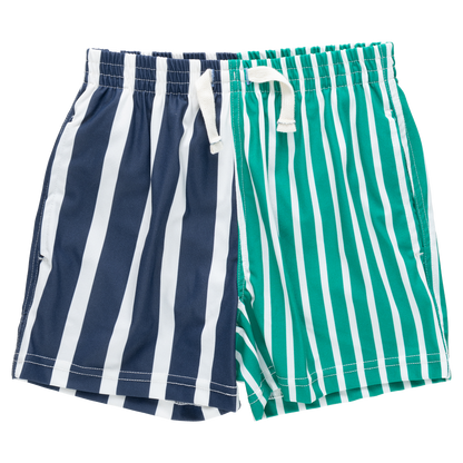 Boys Swim Trunk - Multi Stripe