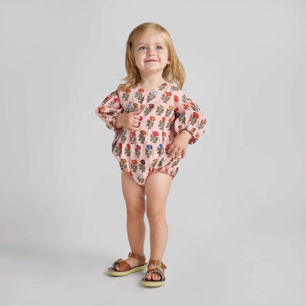 Baby Girls Wynne Bubble - Multi Flower Drop
