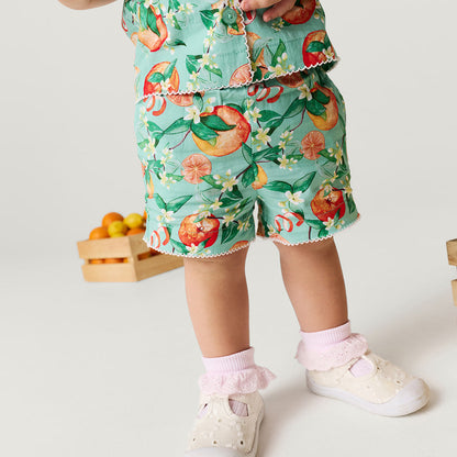 Arancia Bamboo Challis Top Short Set