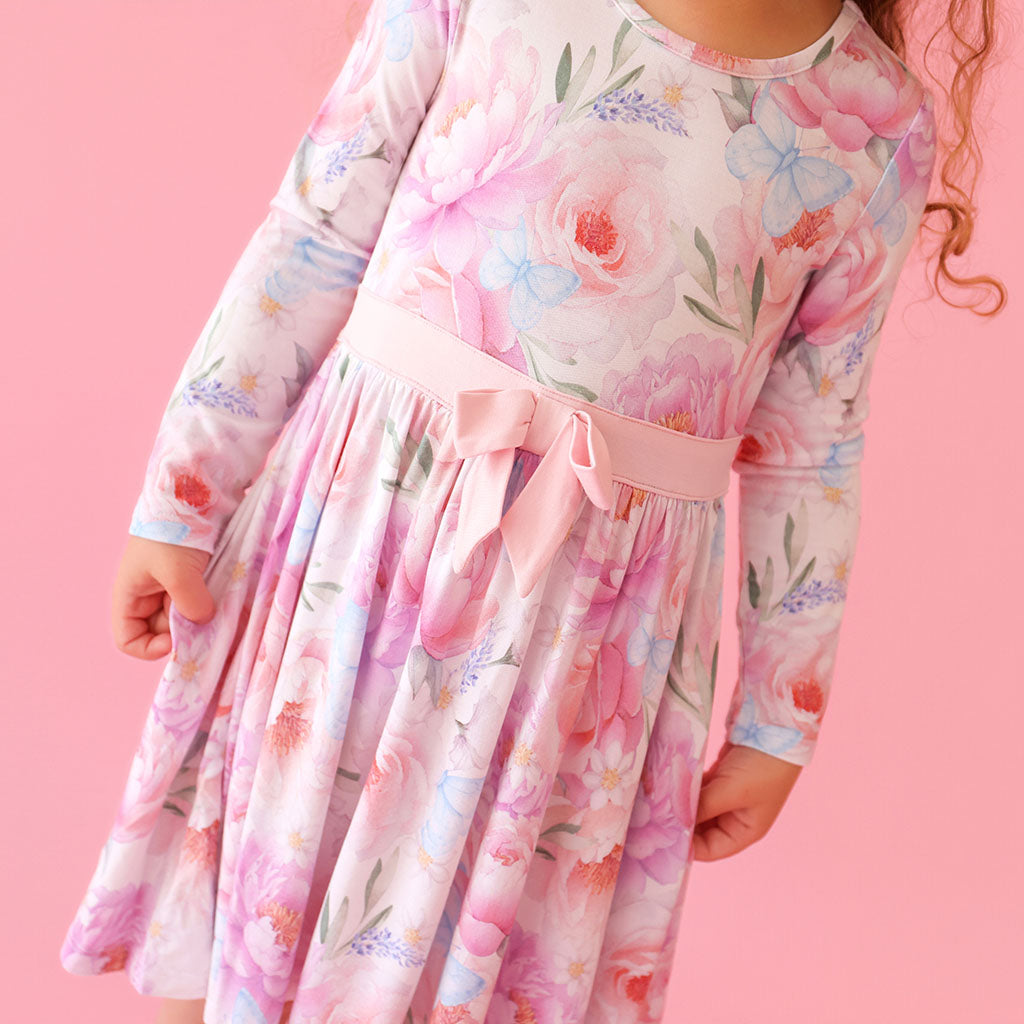 Dominique Bow Twirl Dress