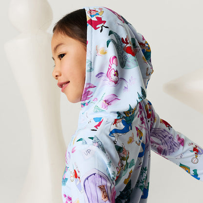Disney Adventures in Wonderland French Terry Ruffled Zippered Hoodie