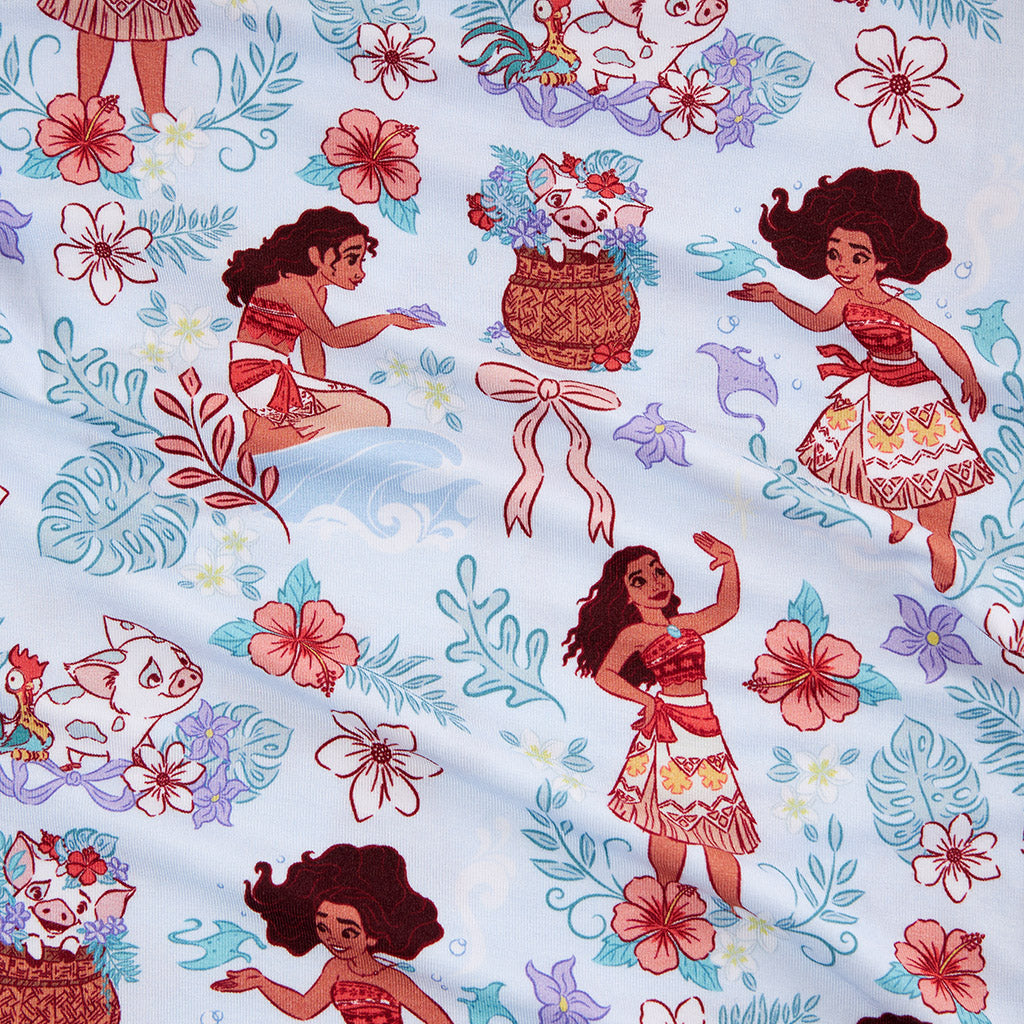 Disney Moana & Pua & Beach Snacks Ruffled Luxe Patoo® Blanket