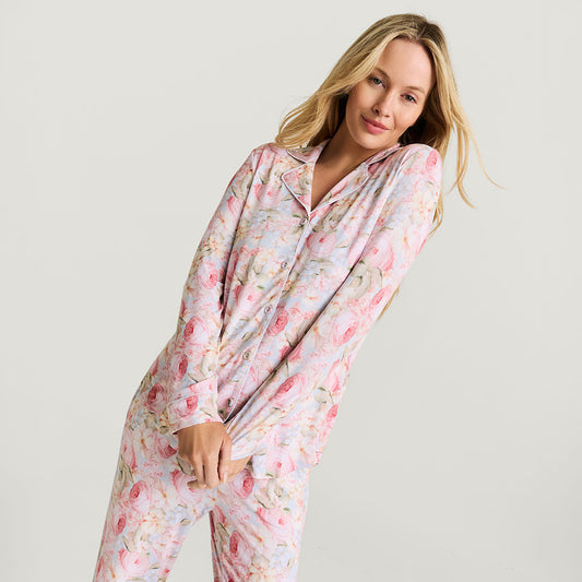 Rose Dreams Women's Luxe Pajama Pant Set
