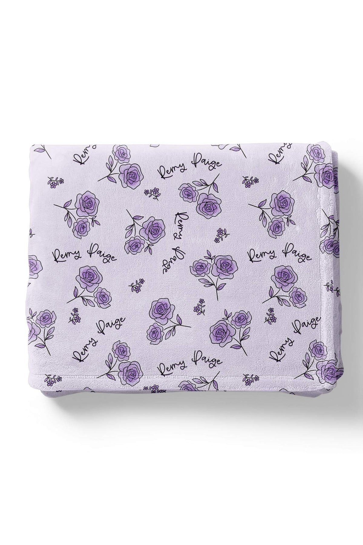 Personalized Kids Blanket | Amethyst Garden