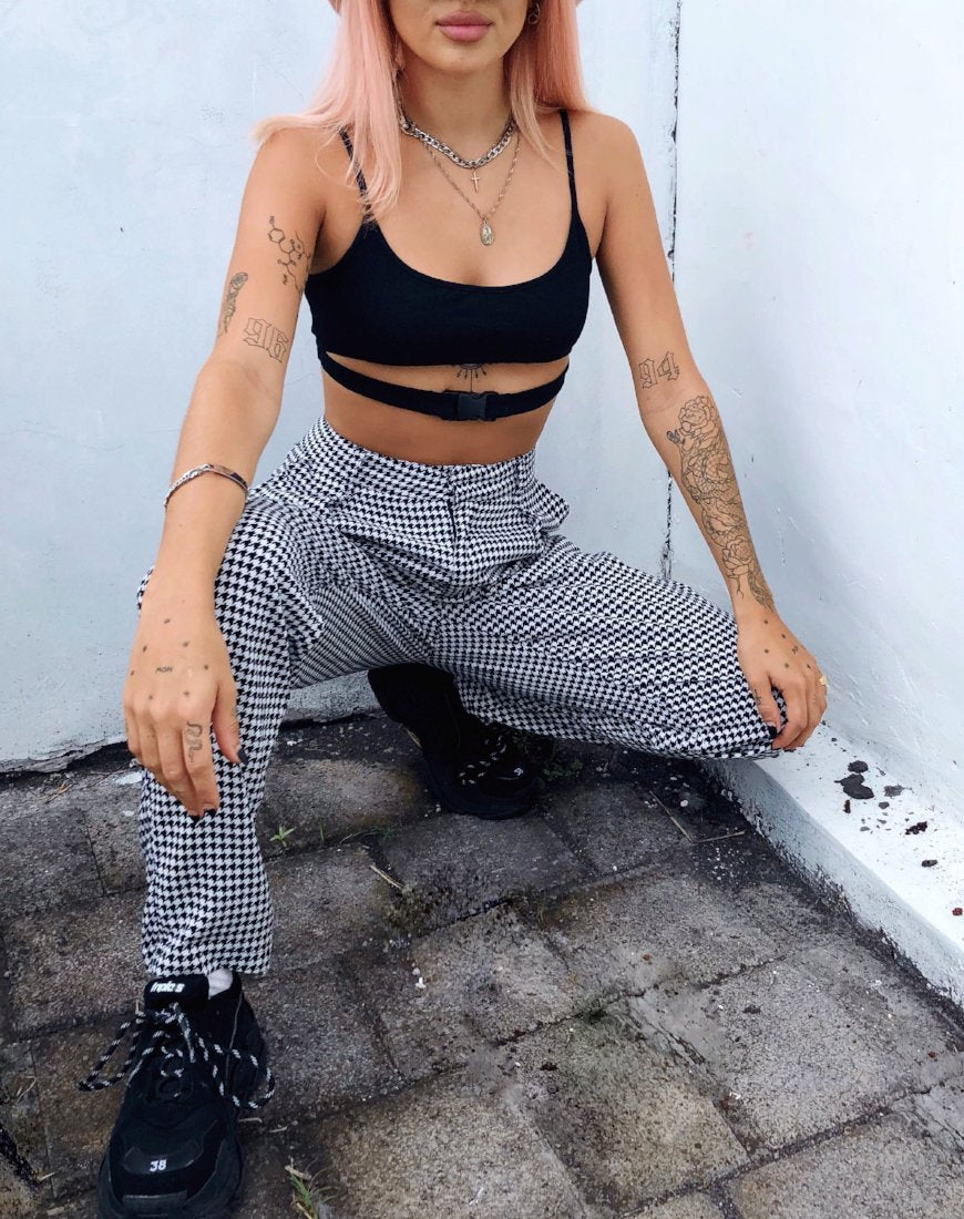 Dastan Trousers in Small Dogtooth