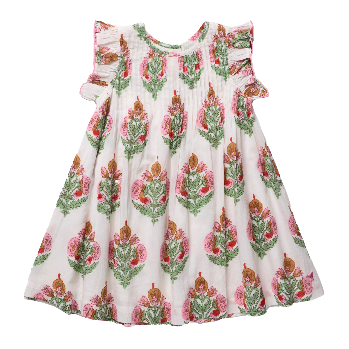 Girls Jaipur Dress - Pink Bellflower