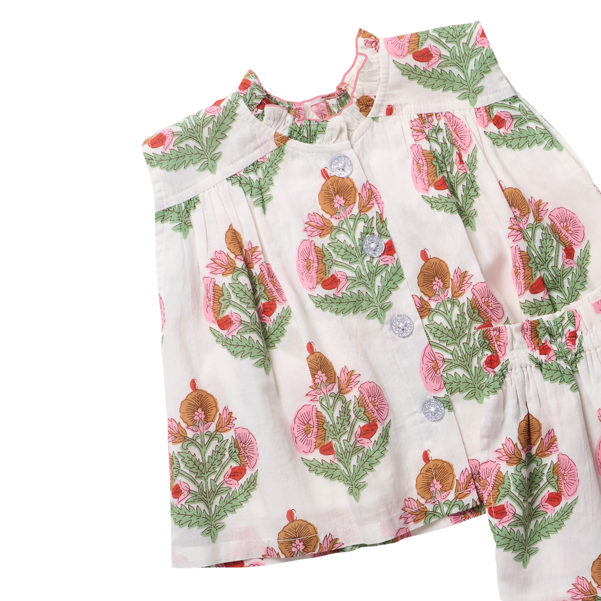 Girls Misha  2-PC Set - Pink Bellflower