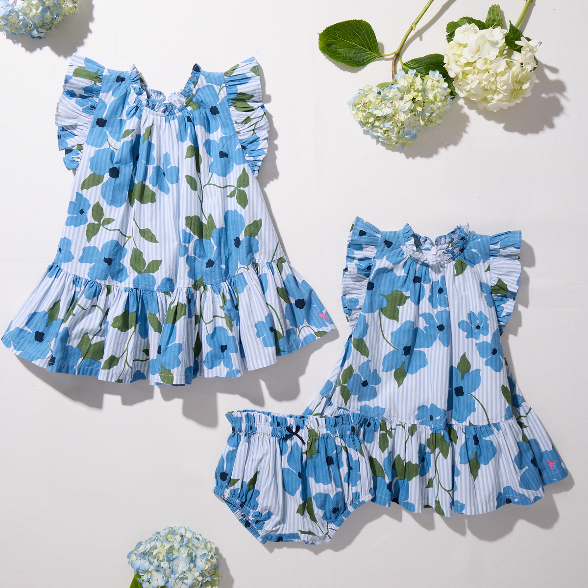 Baby Girls Harper Dress Set - Hibiscus Floral