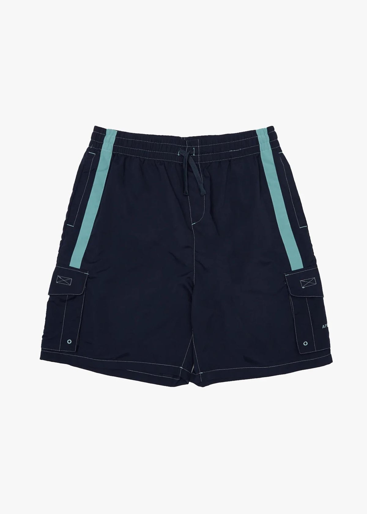 AFENDS Mens House Related - Cargo Swim Short 21" - Deep Sea