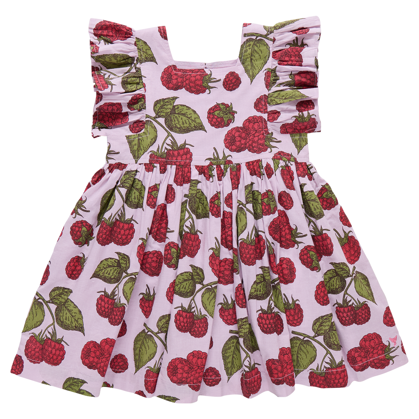 Girls Elsie Dress - Lavender Raspberries