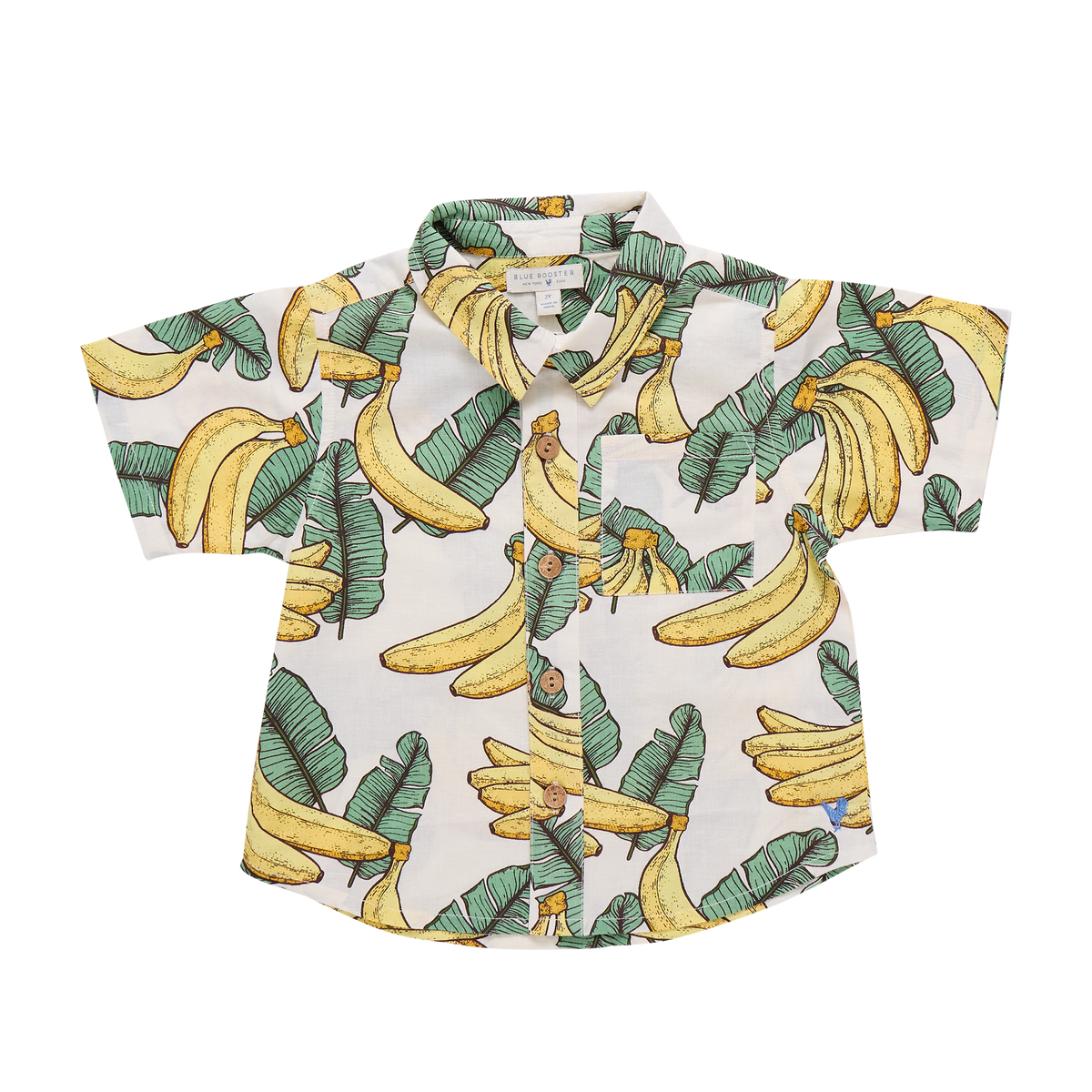 Baby Boys Jack Shirt - Banana Leaves