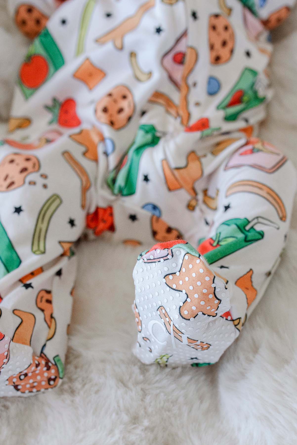 Bamboo Zipper Footie | Snack Attack