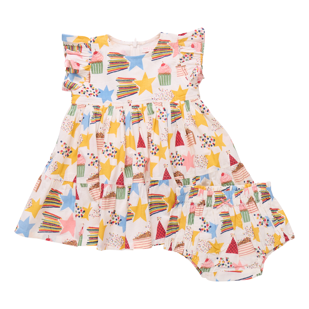 Baby Girls Jennifer Dress Set - Birthday Star