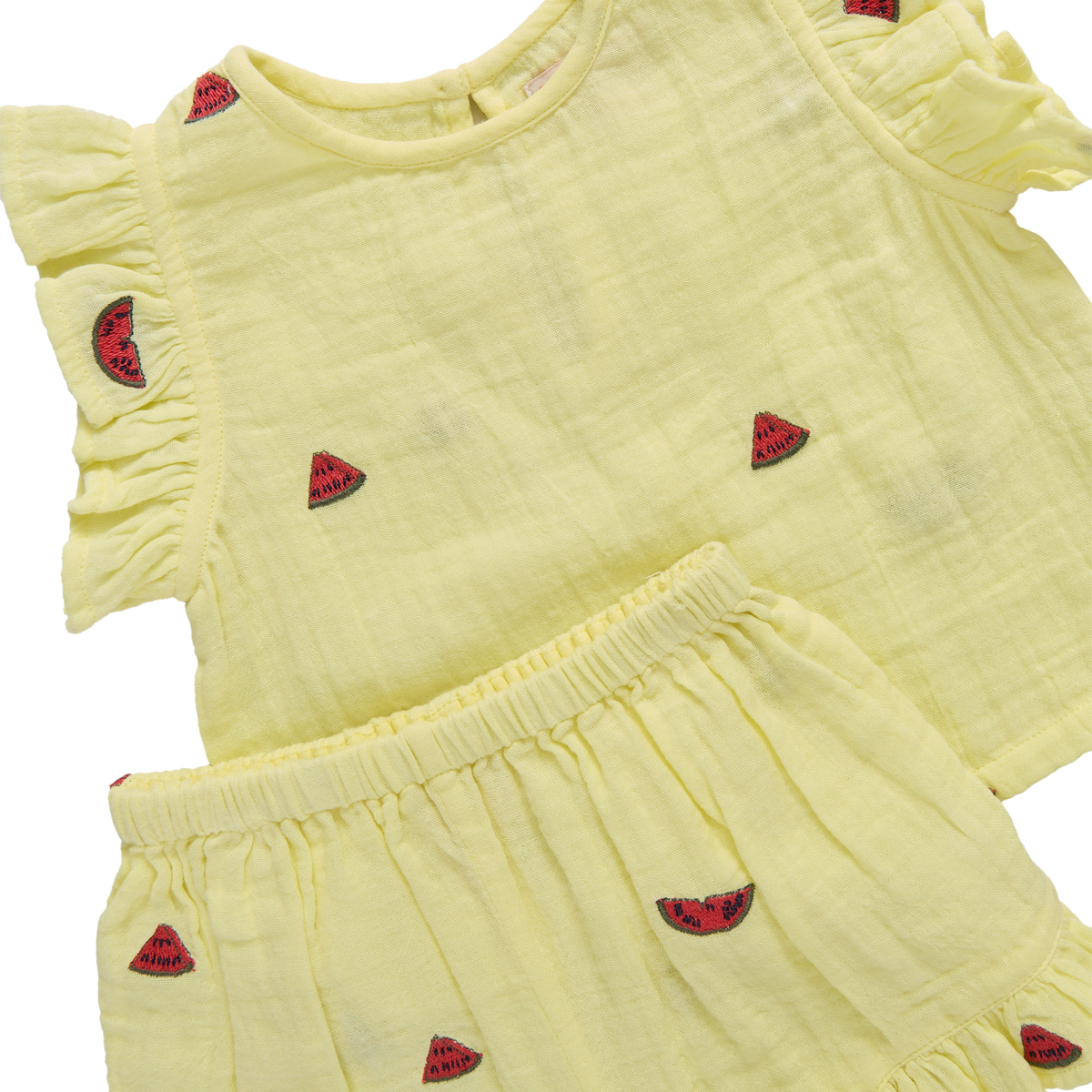 Baby Girls Roey 2-PC Set - Watermelon Embroidery