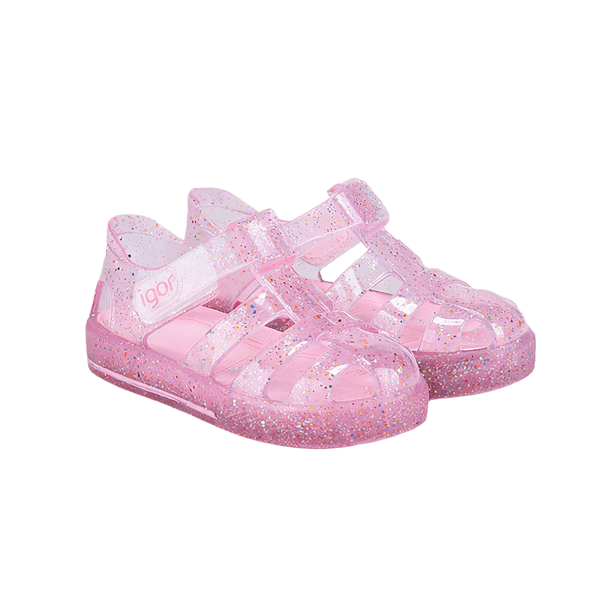 Star Glitter Shoe - Star Multiglitter Rosa