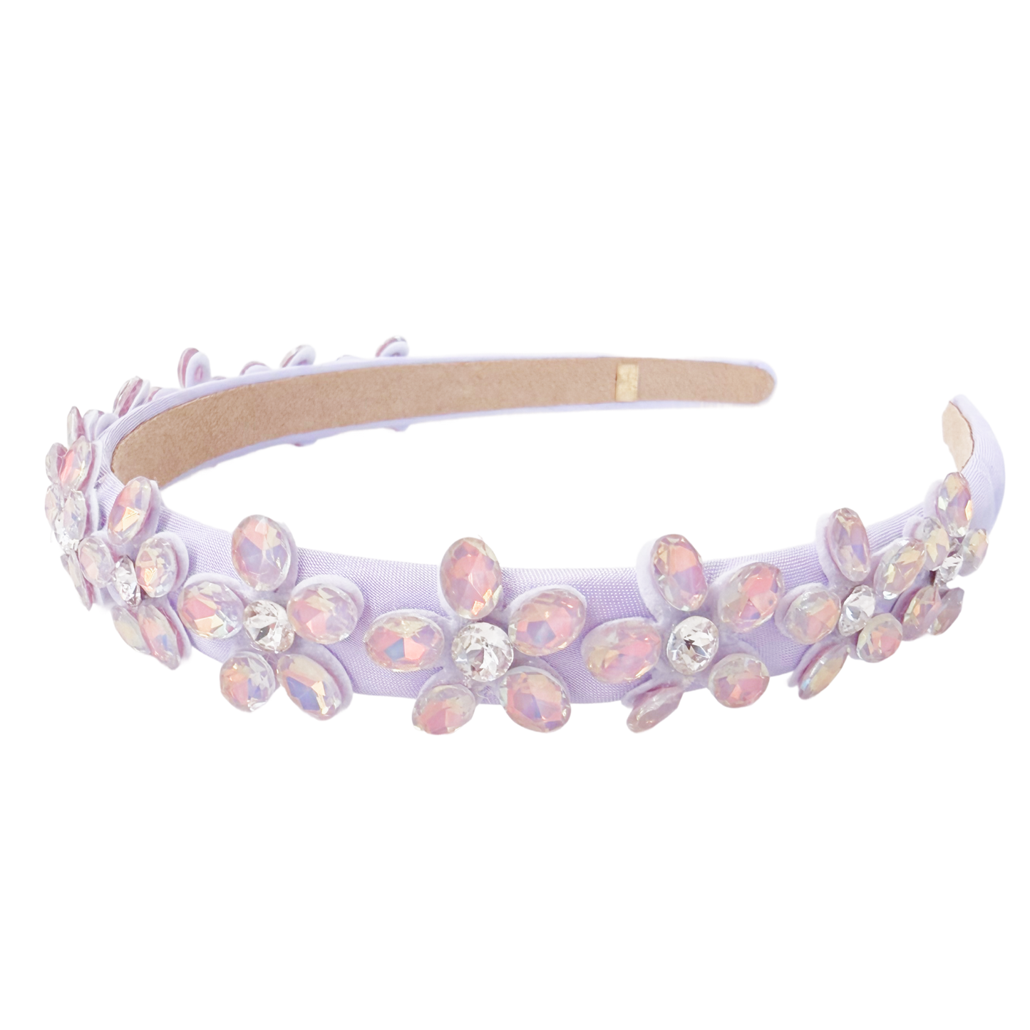 Crystal Flower Headband - Lavendar