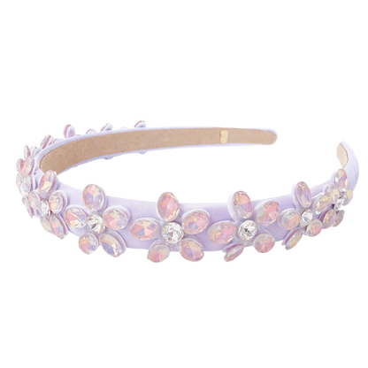 Crystal Flower Headband - Lavendar