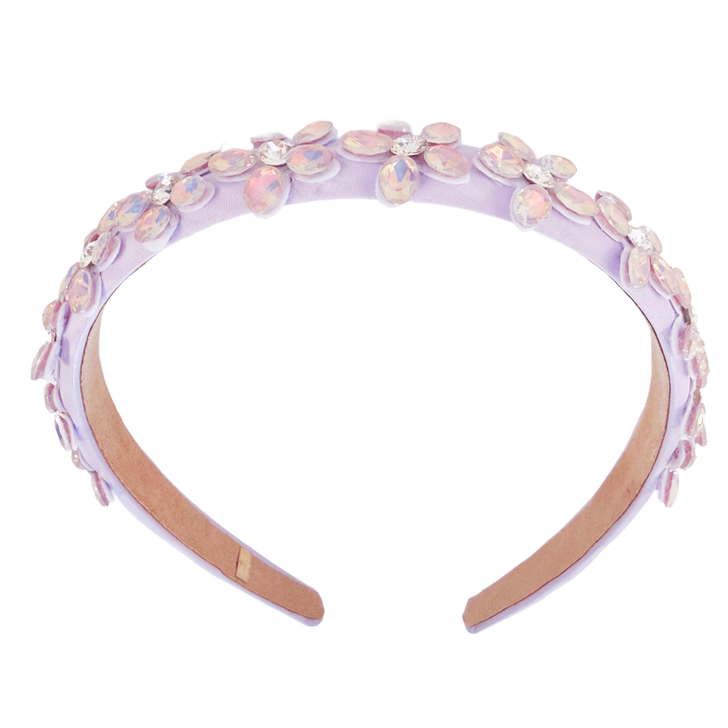 Crystal Flower Headband - Lavendar