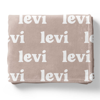 Pastel Neutrals Personalized Color Blanket