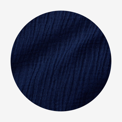 Varsity Navy Women's Cotton Crinkle Short Set