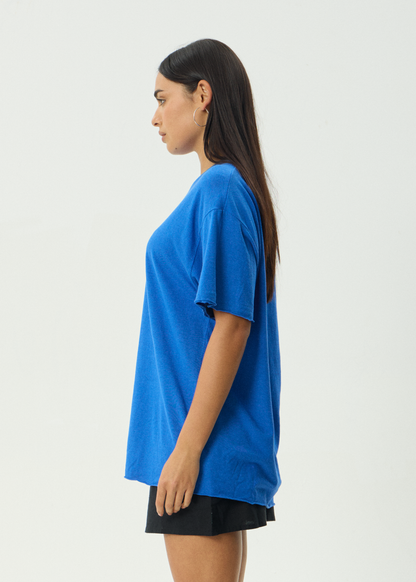 AFENDS Womens Slay - Oversized Tee - Marina