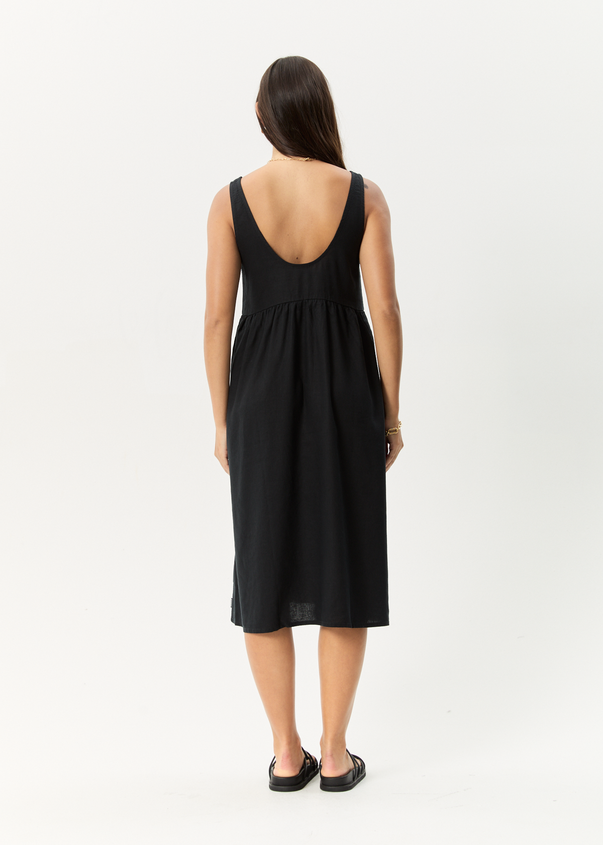 AFENDS Womens Jesse - Midi Dress - Black