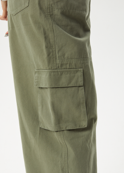 AFENDS Womens Fraser - Utility Overall - Olive
