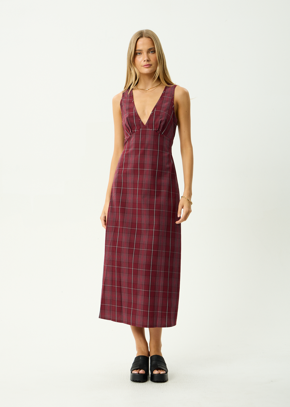 AFENDS Womens Eboni - Maxi Dress - Port