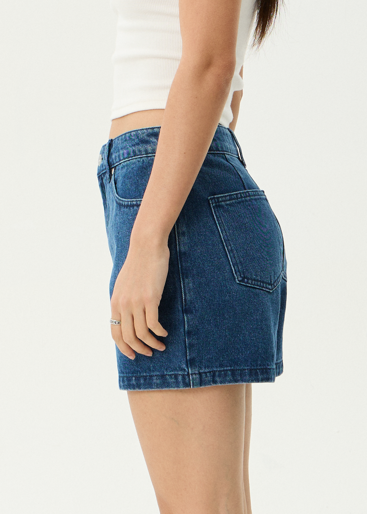 AFENDS Womens Seventy Threes - Denim Short - Authentic Blue