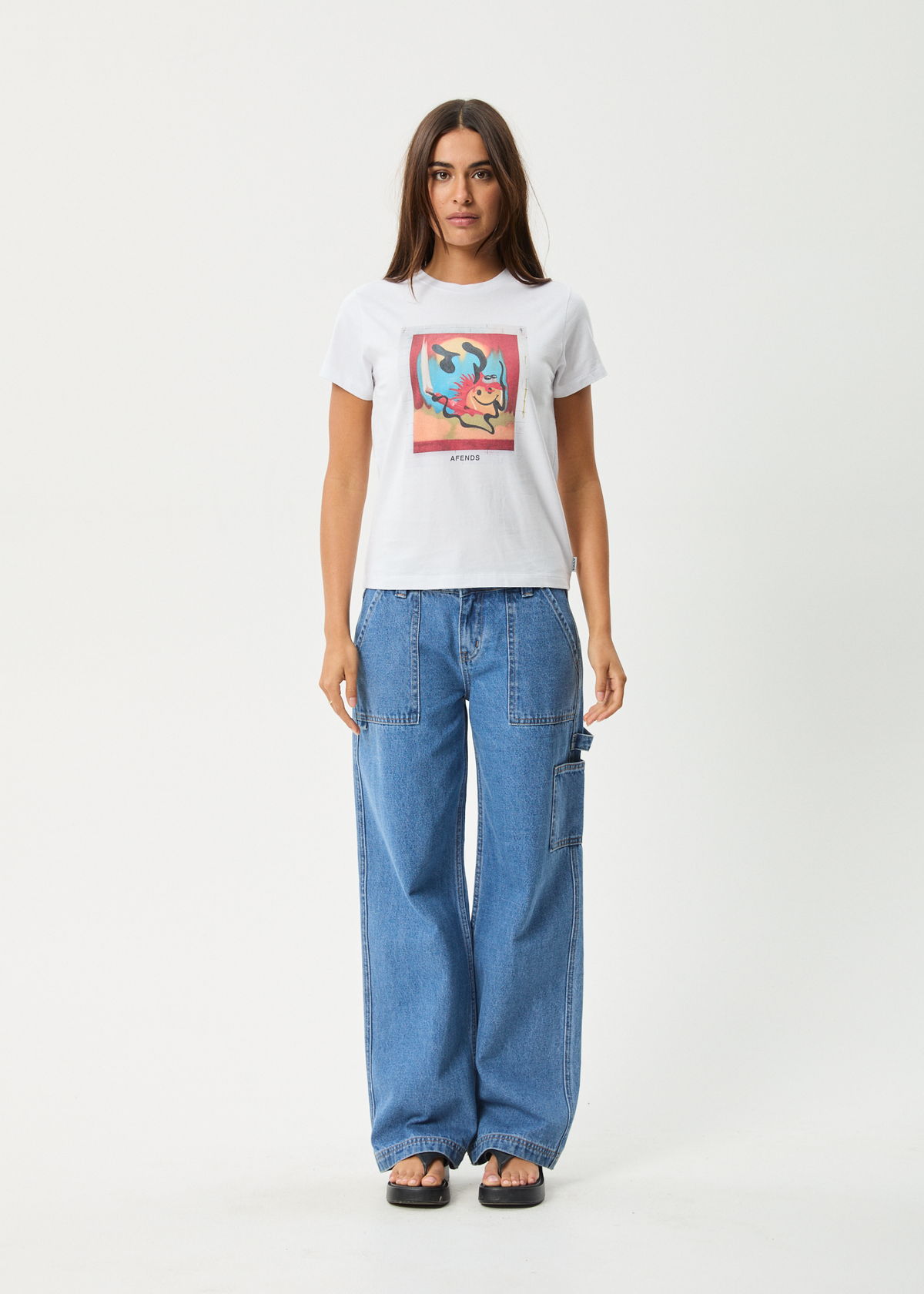 AFENDS Womens Apocalypso - Regular Tee - White