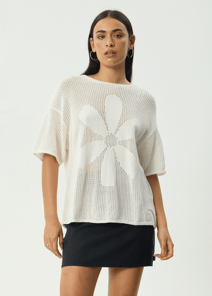 AFENDS Womens Riley - Knit Tee - White