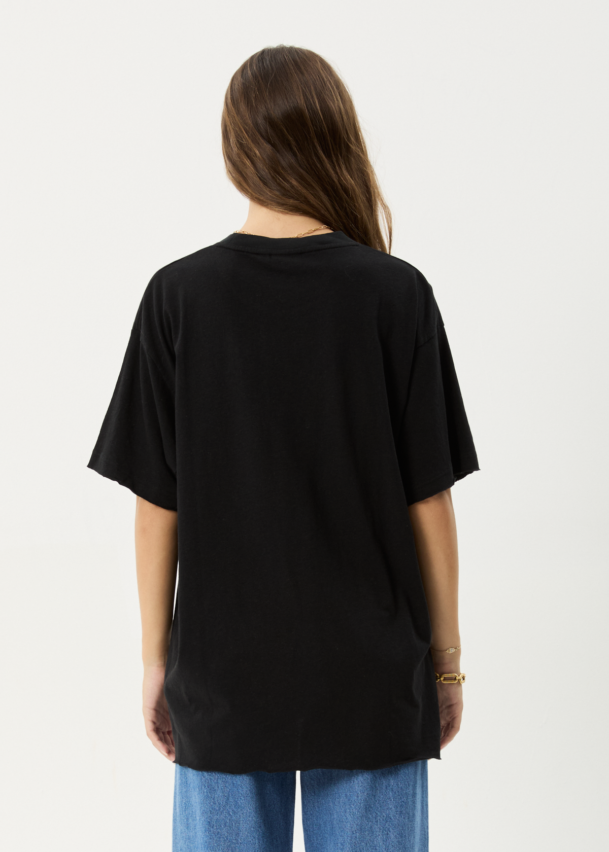 AFENDS Womens Wildflower - Oversized Tee - Black