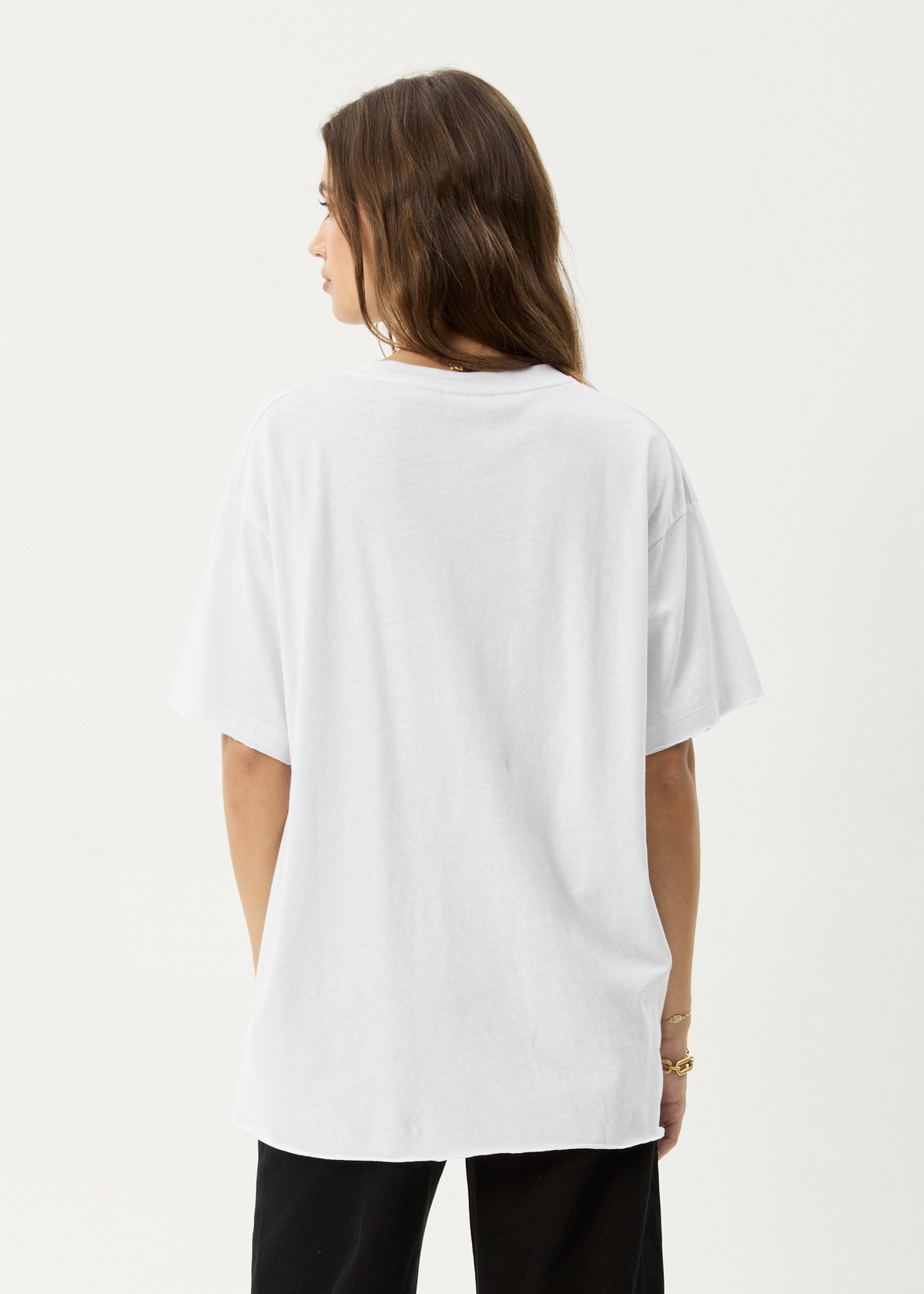 AFENDS Womens Wildflower - Oversized Tee - White
