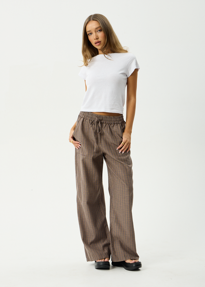 AFENDS Womens Hometown - Pant - Coffee