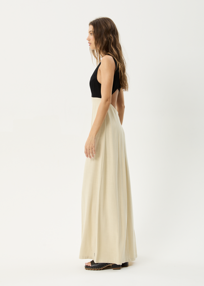AFENDS Womens Charlotte - Maxi Dress - Biscuit / Black