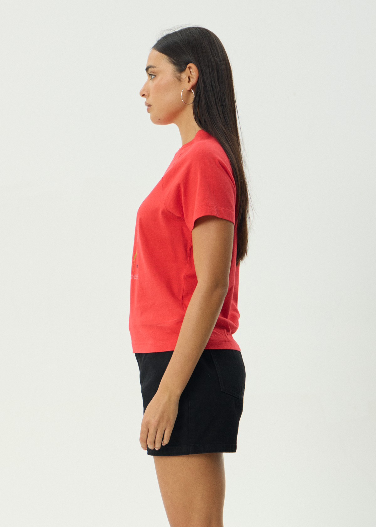 AFENDS Womens Amalfi - Raglan Tee - Tomato