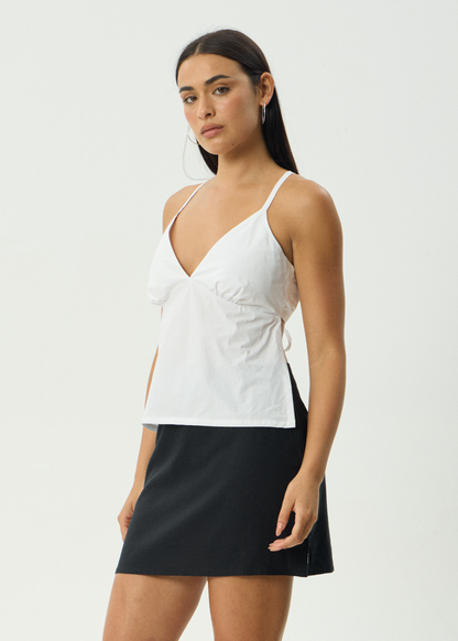 AFENDS Womens Annalise - Tie Top - White