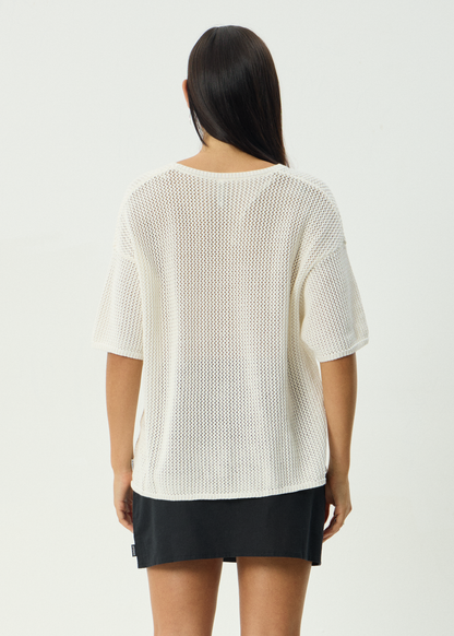 AFENDS Womens Riley - Knit Tee - White