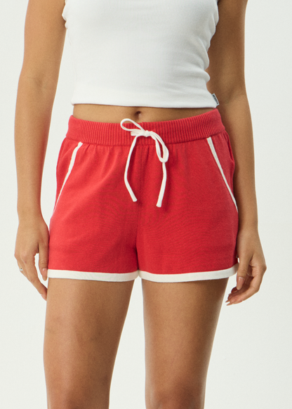 AFENDS Womens Litty - Knit Short - Tomato