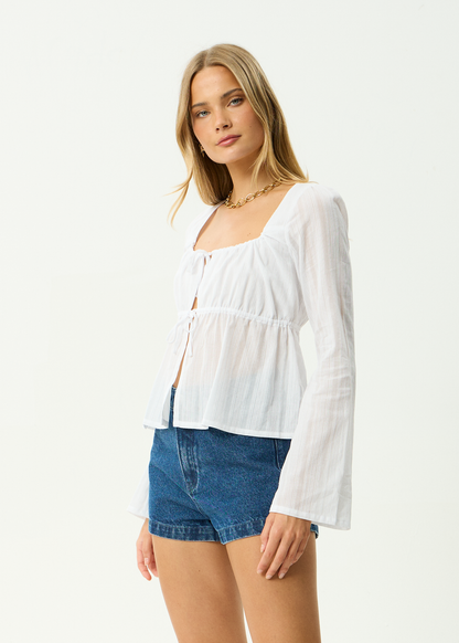 AFENDS Womens Aquarius - Tie Top - White