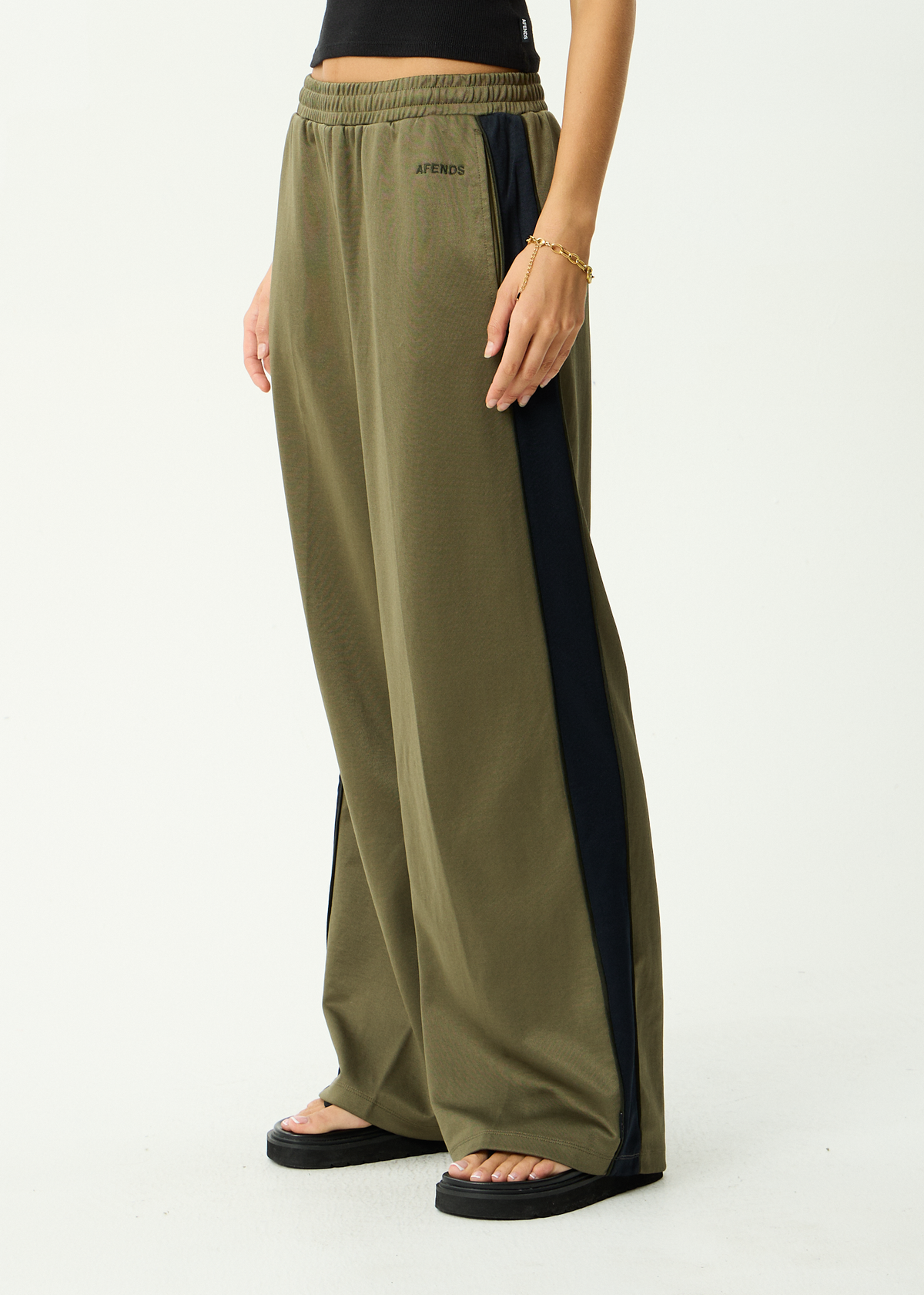 AFENDS Womens Brooklyn - Track Pant - Olive