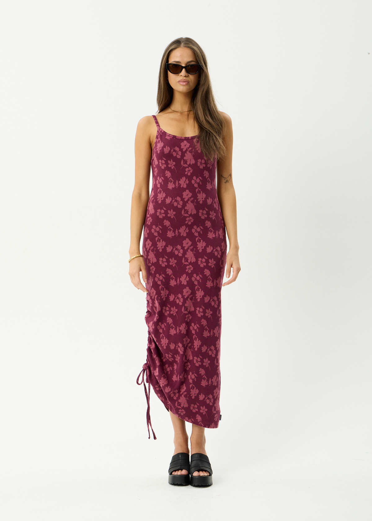 AFENDS Womens Marin - Maxi Dress - Port