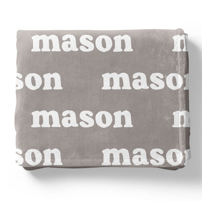 Pastel Neutrals Personalized Color Blanket