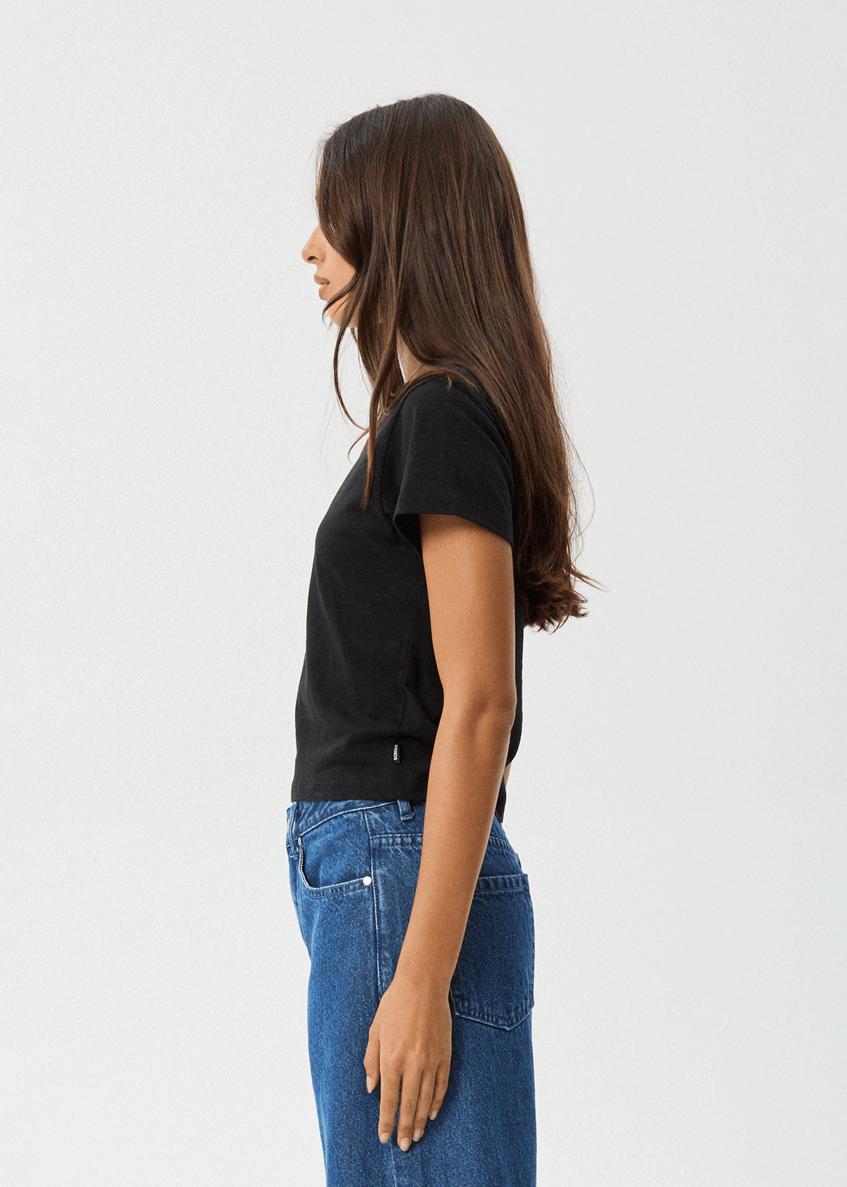 AFENDS Womens Carmen - Baby Tee - Black