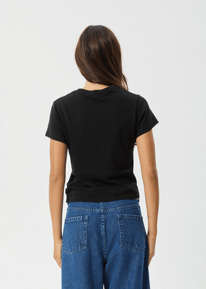 AFENDS Womens Carmen - Baby Tee - Black