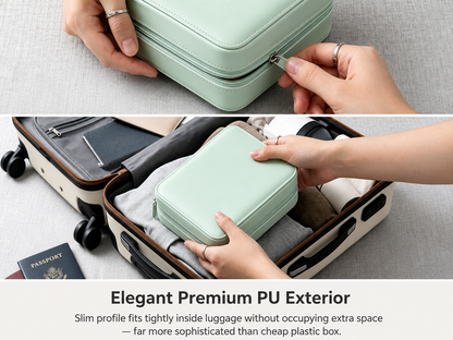 Travel Pill Organizer Case | Color-Coded Reusable Medication Pouches