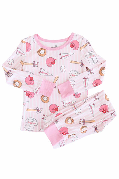 Ballpark Babes Two Piece Pajama Set