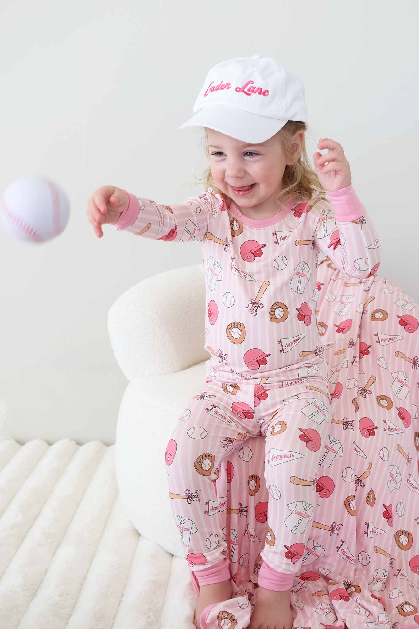 Ballpark Babes Two Piece Pajama Set